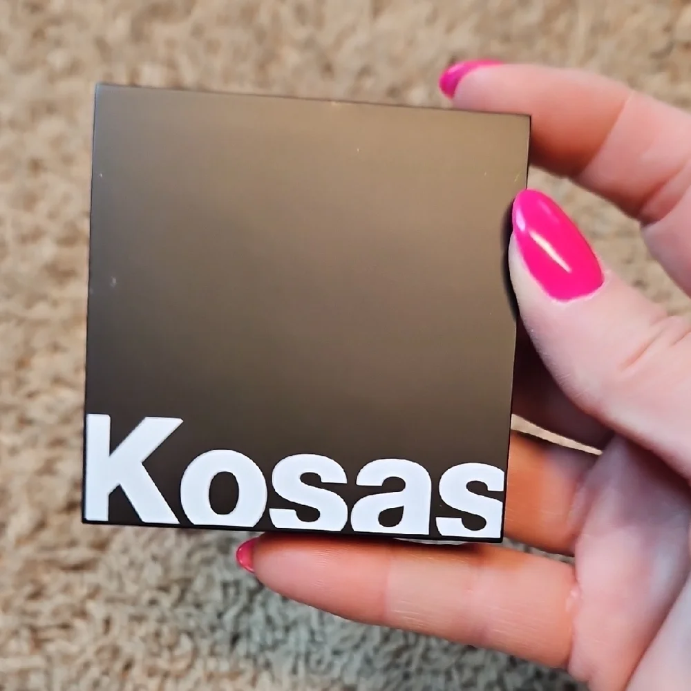 Kosas Color & Light Pressed Powder Blush & Highlighter Duo In The Shade Papaya